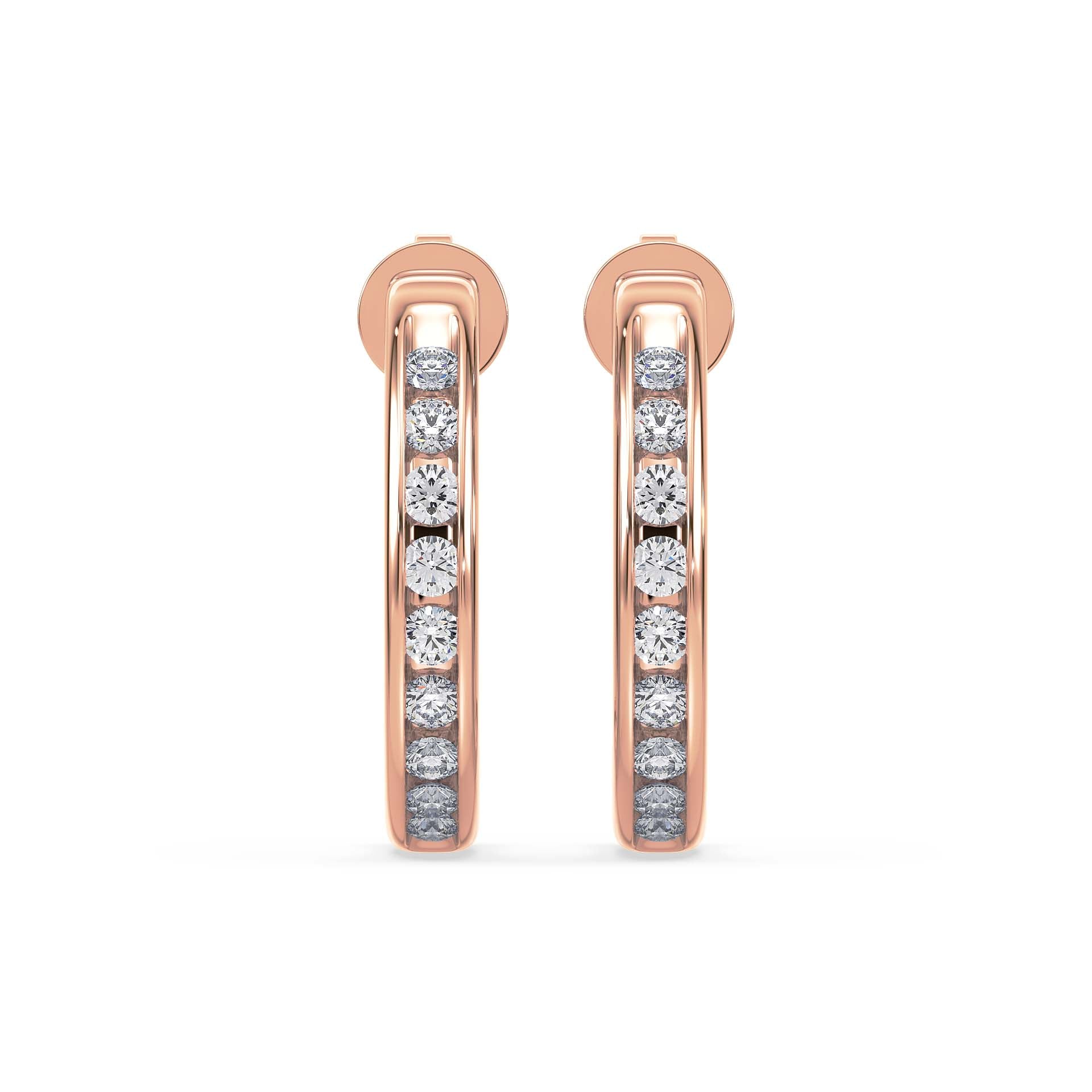 Arclight Hoops, Rose Gold | Serenity Diamonds™