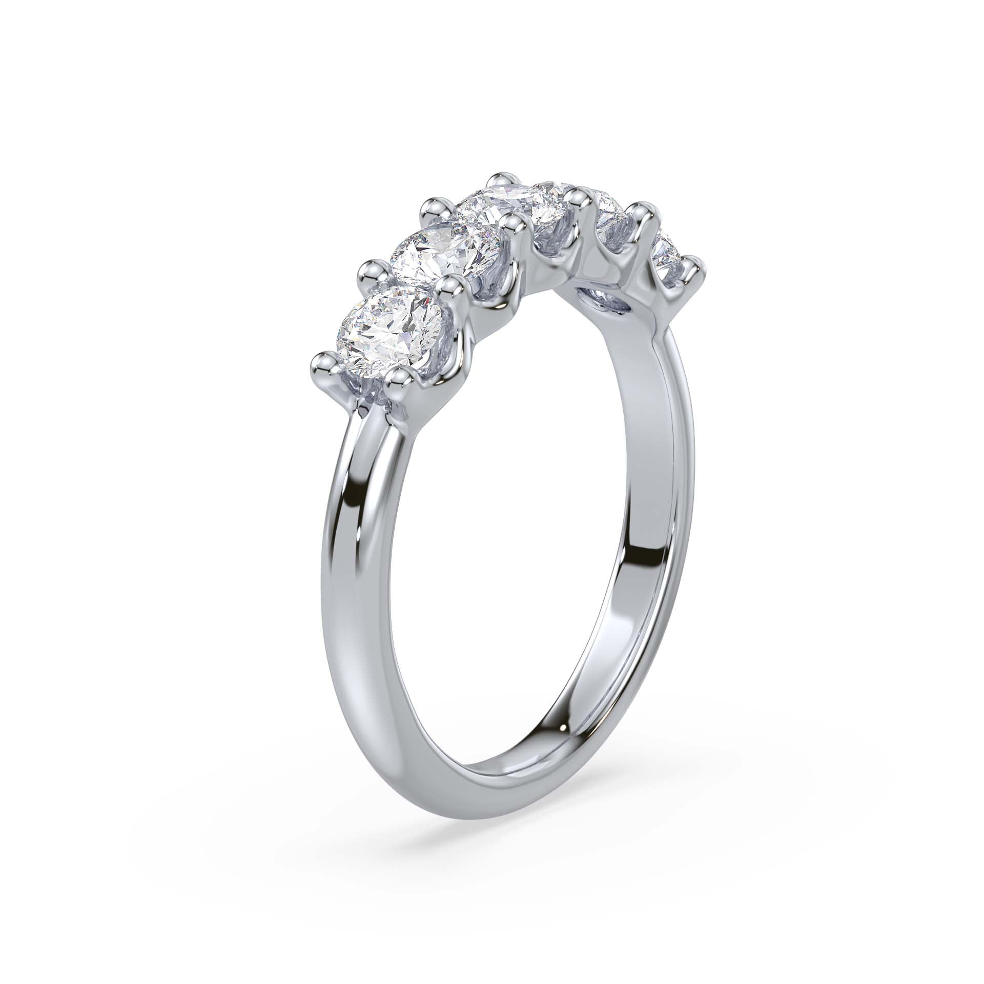 Five Royal Promises, Five Diamond Ring, White Gold | Serenity Diamonds™