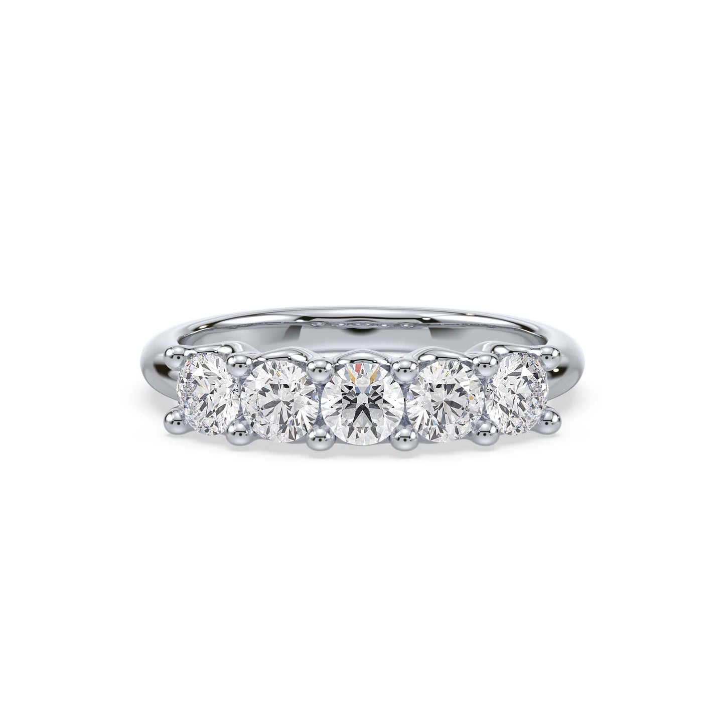 Five Royal Promises, Five Diamond Ring, White Gold | Serenity Diamonds™