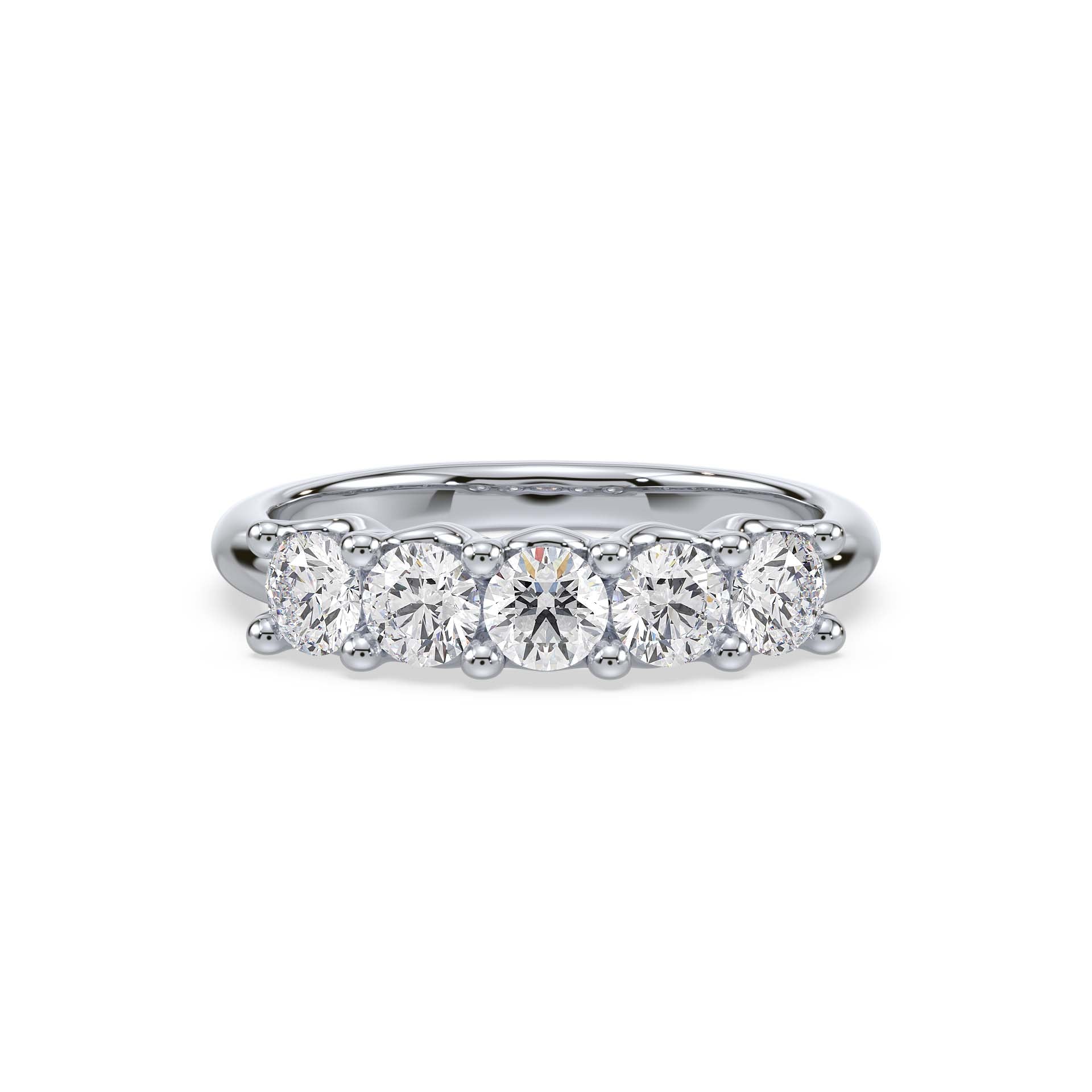 Five Royal Promises, Five Diamond Ring, White Gold | Serenity Diamonds™