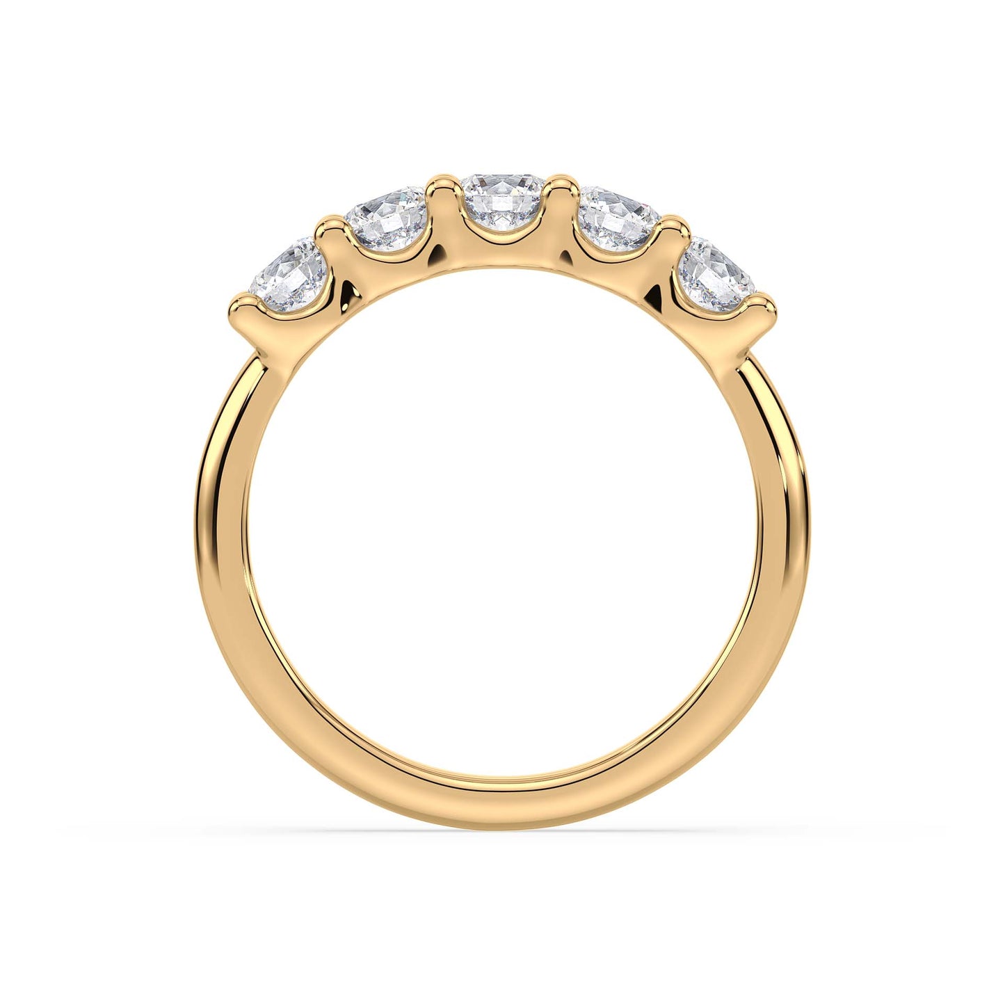 Five Royal Promises, Five Diamond Ring, Yellow Gold | Serenity Diamonds™