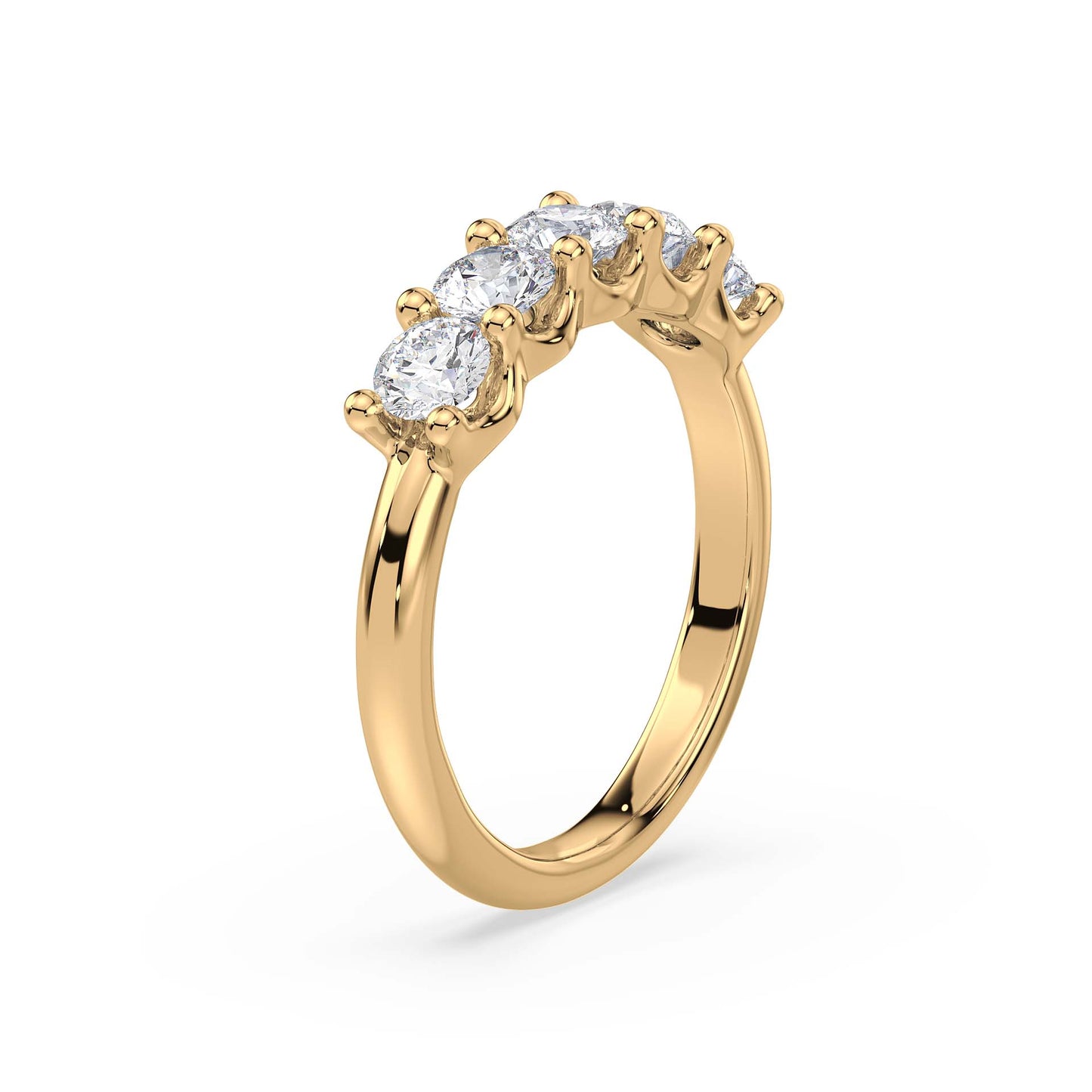 Five Royal Promises, Five Diamond Ring, Yellow Gold | Serenity Diamonds™