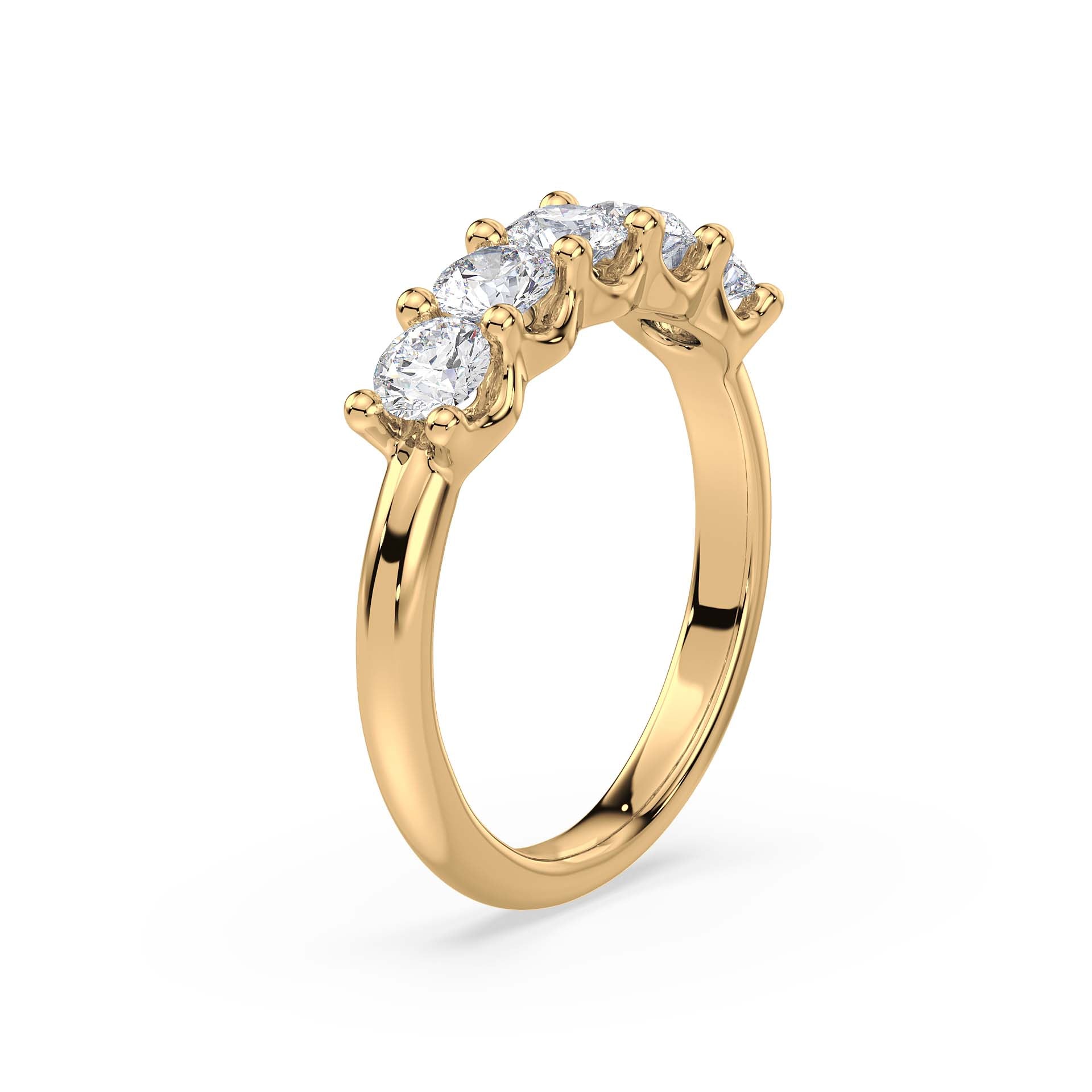 Five Royal Promises, Five Diamond Ring, Yellow Gold | Serenity Diamonds™