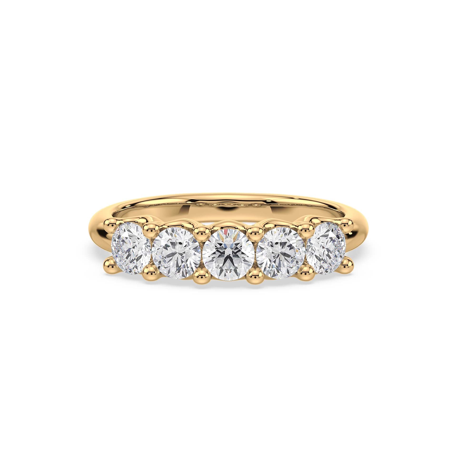 Five Royal Promises, Five Diamond Ring, Yellow Gold | Serenity Diamonds™