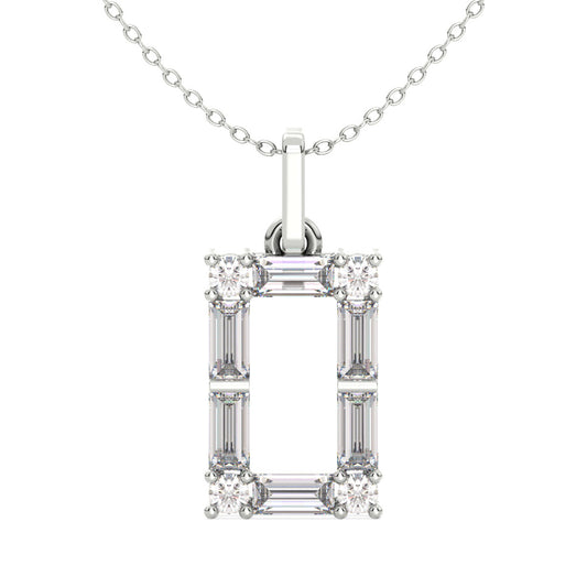 Modern Bold Rectangle Pendant 0.80ct tw