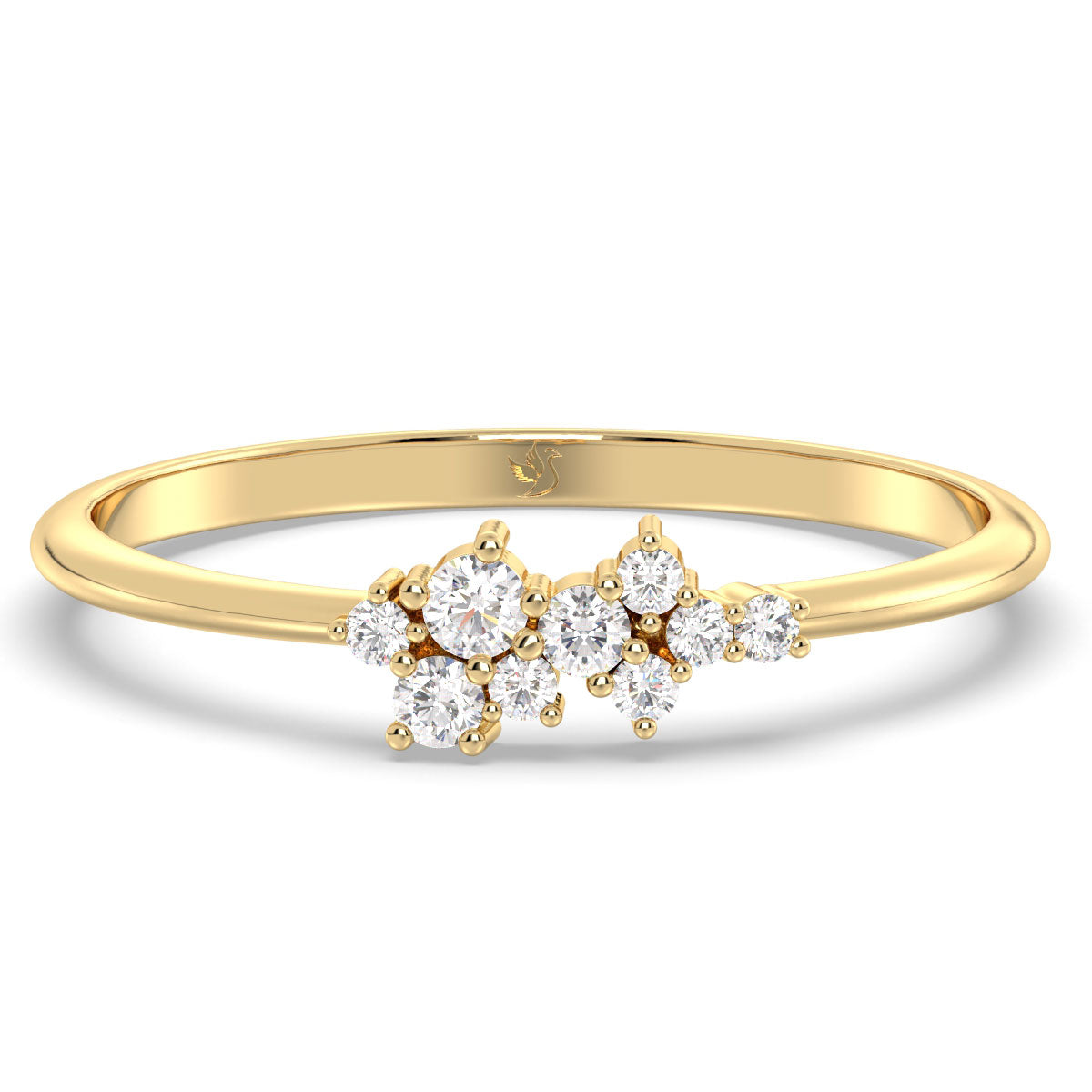 Cluster of Diamonds Ring 0.15ct tw