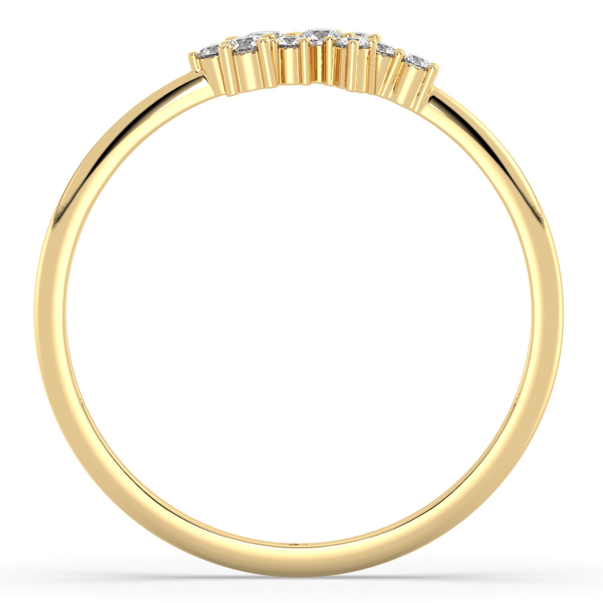 Cluster of Diamonds Ring 0.15ct tw