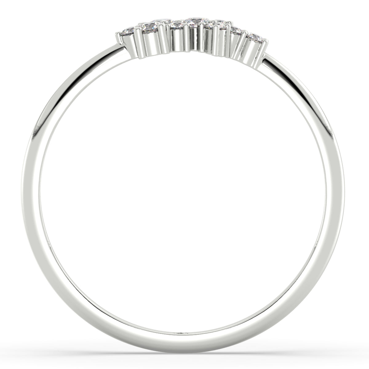 Cluster of Diamonds Ring 0.15ct tw