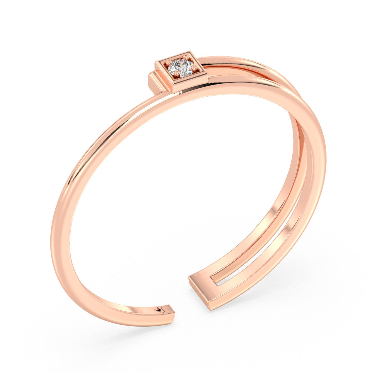 The Nexus Stackable Ring 0.015ct tw
