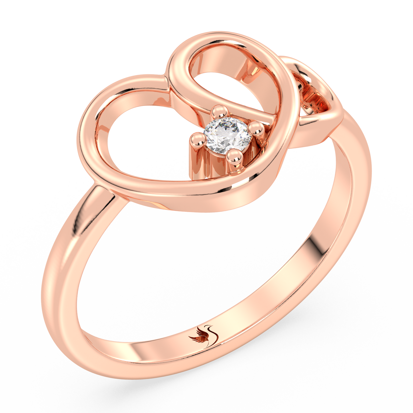 Infinity Heart Ring 0.06ct tw