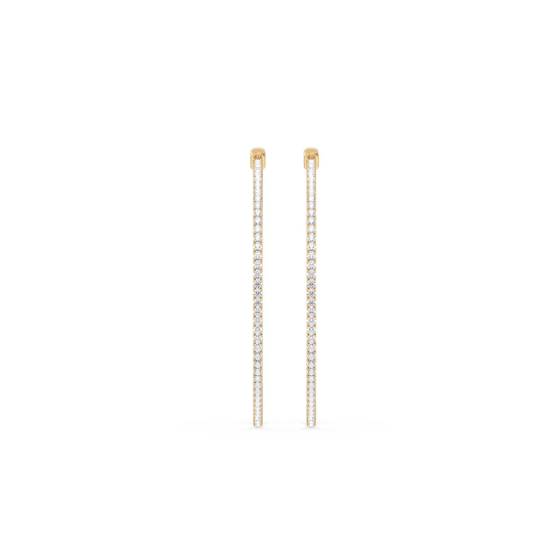 Eternal Spark Hoops, Yellow Gold | Serenity Diamonds™