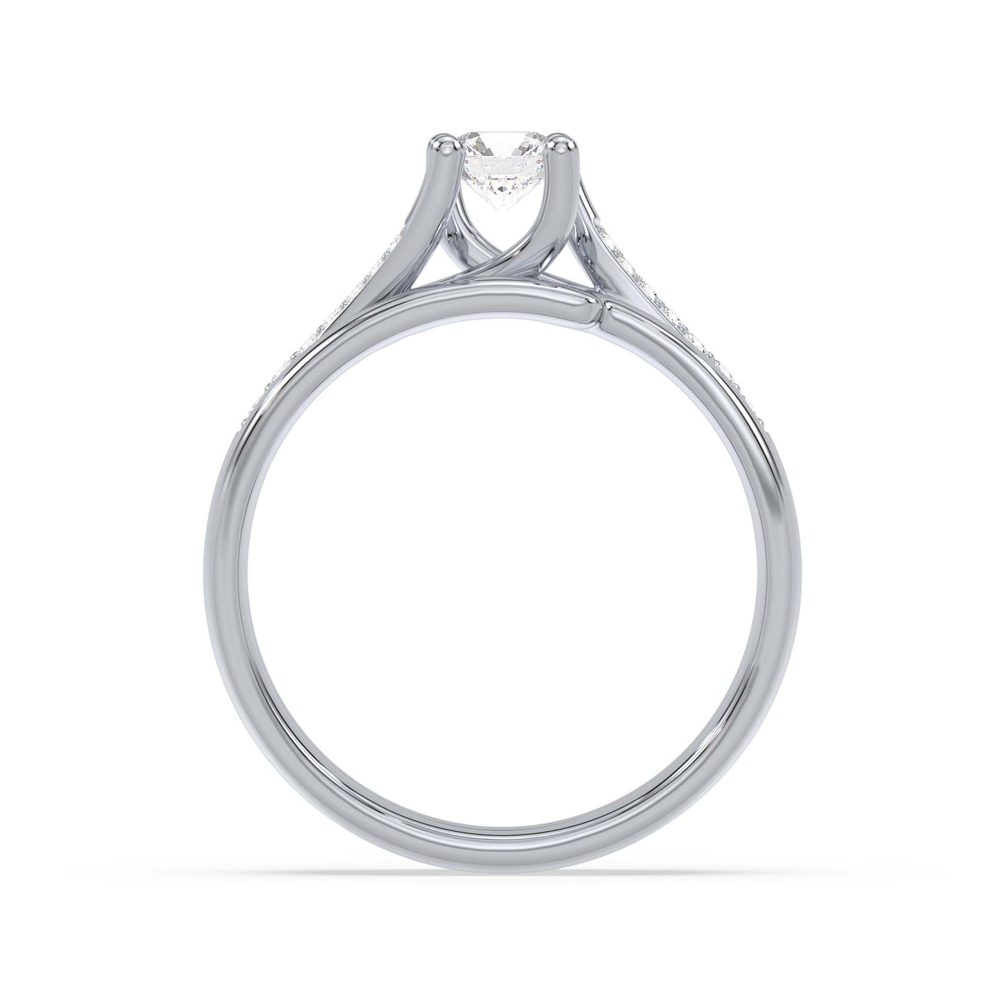 Flowing Brilliance, White Gold | Serenity Diamonds™