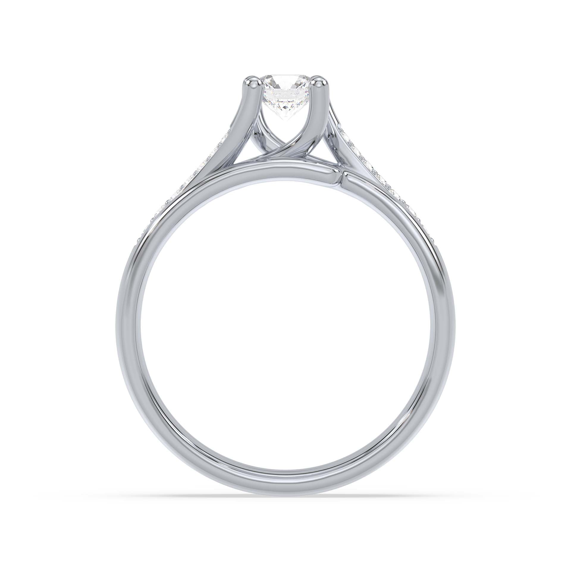 Flowing Brilliance, White Gold | Serenity Diamonds™