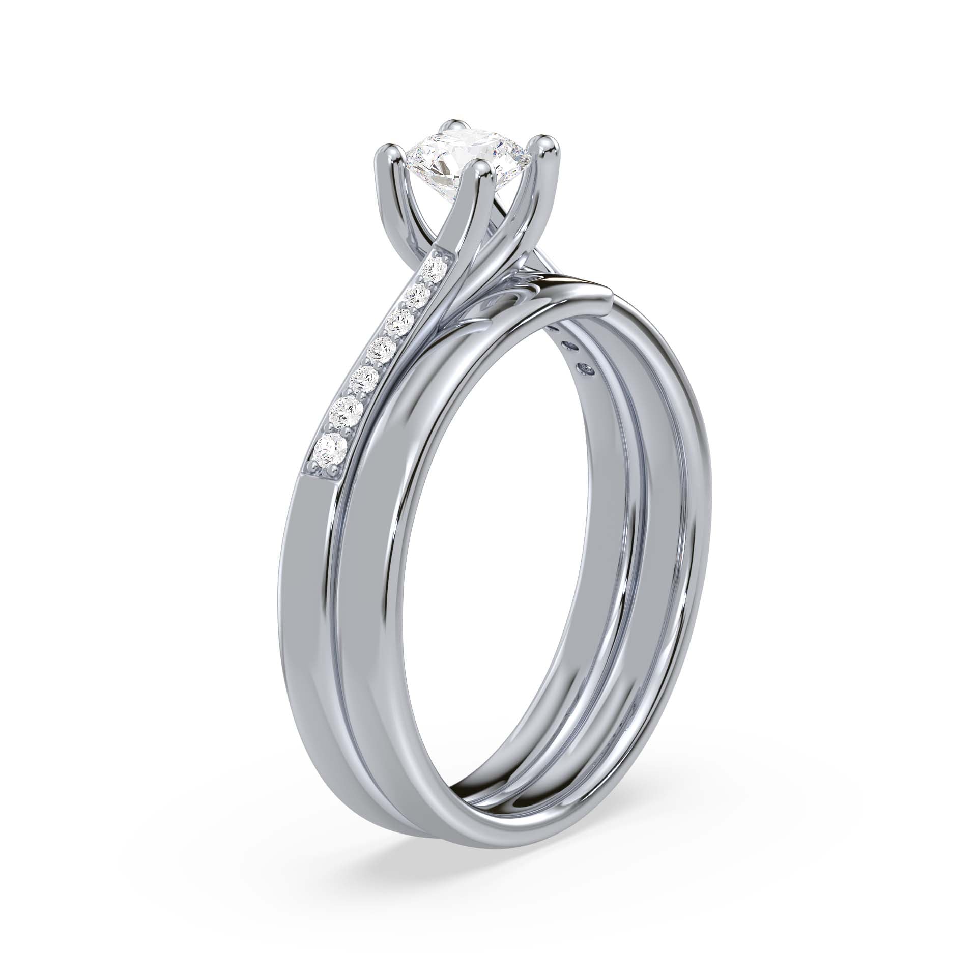 Flowing Brilliance, White Gold | Serenity Diamonds™