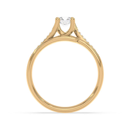 Flowing Brilliance, Yellow Gold | Serenity Diamonds™