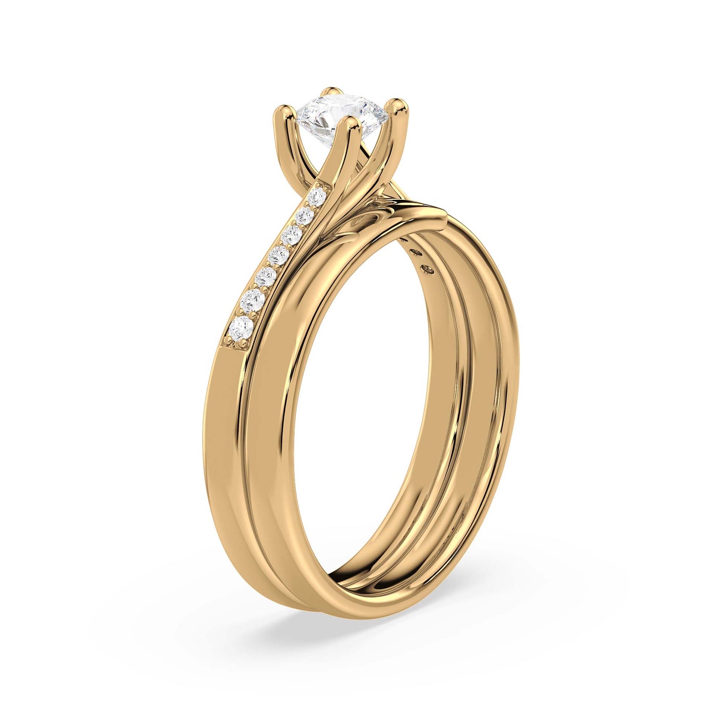 Flowing Brilliance, Yellow Gold | Serenity Diamonds™