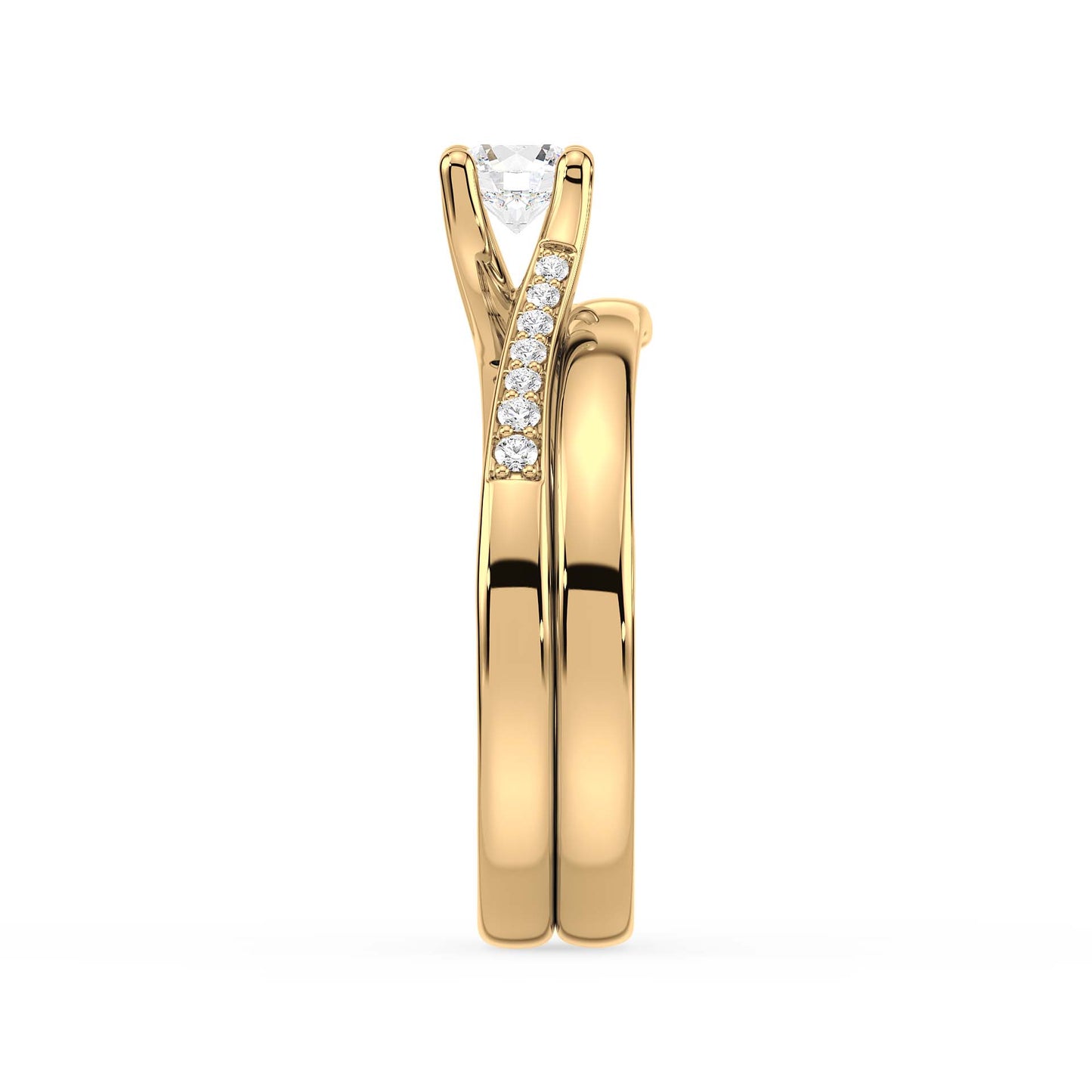 Flowing Brilliance, Yellow Gold | Serenity Diamonds™