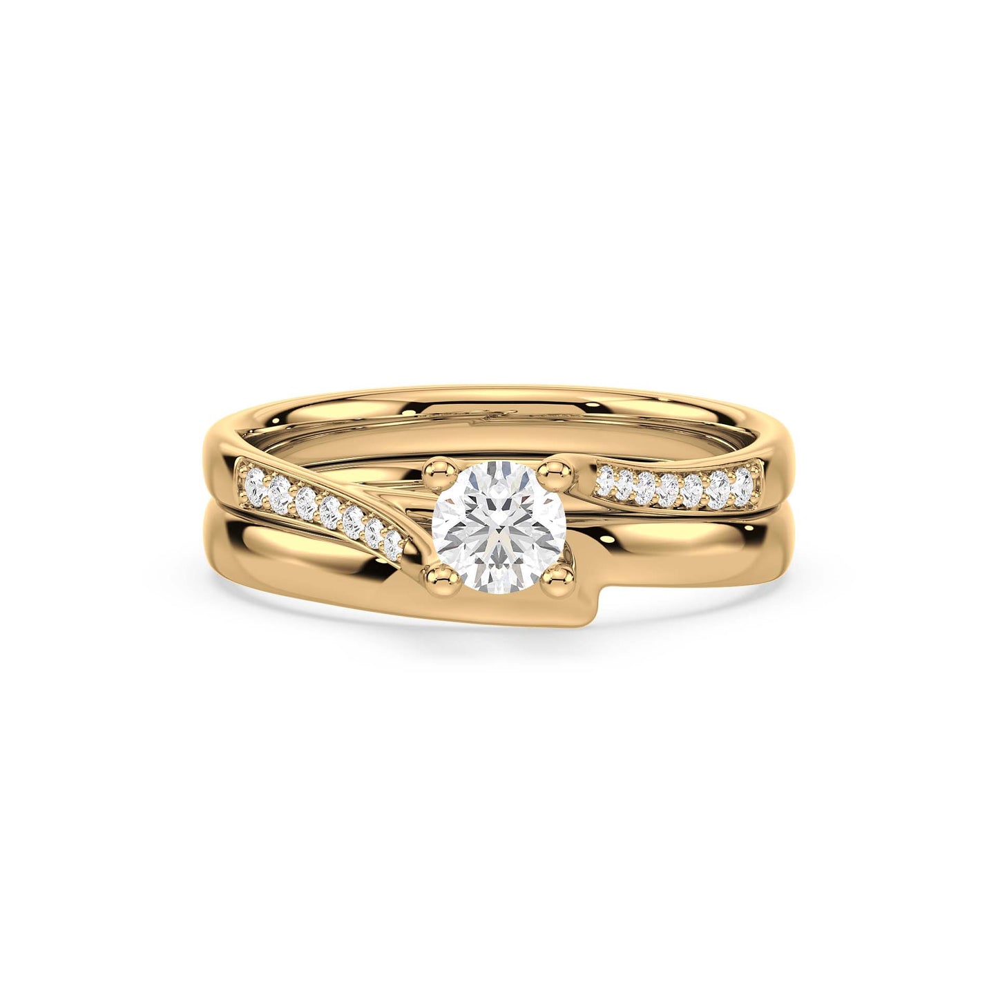 Flowing Brilliance, Yellow Gold | Serenity Diamonds™