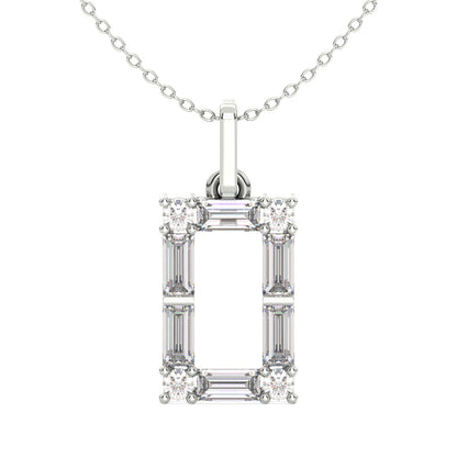 Modern Bold Rectangle Pendant 0.80ct tw