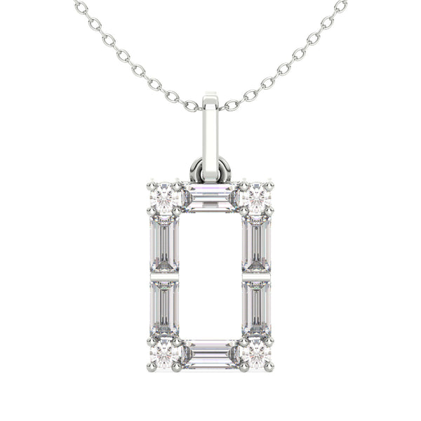 Modern Bold Rectangle Pendant 0.80ct tw