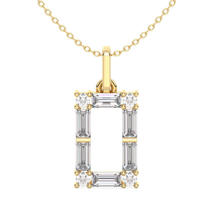 Modern Bold Rectangle Pendant 0.80ct tw