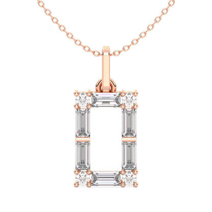 Modern Bold Rectangle Pendant 0.80ct tw