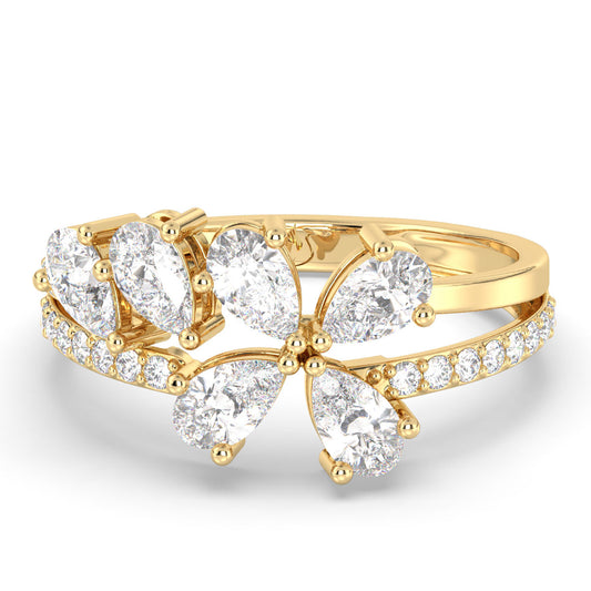 Poire Blossom Ring 1.15ct tw