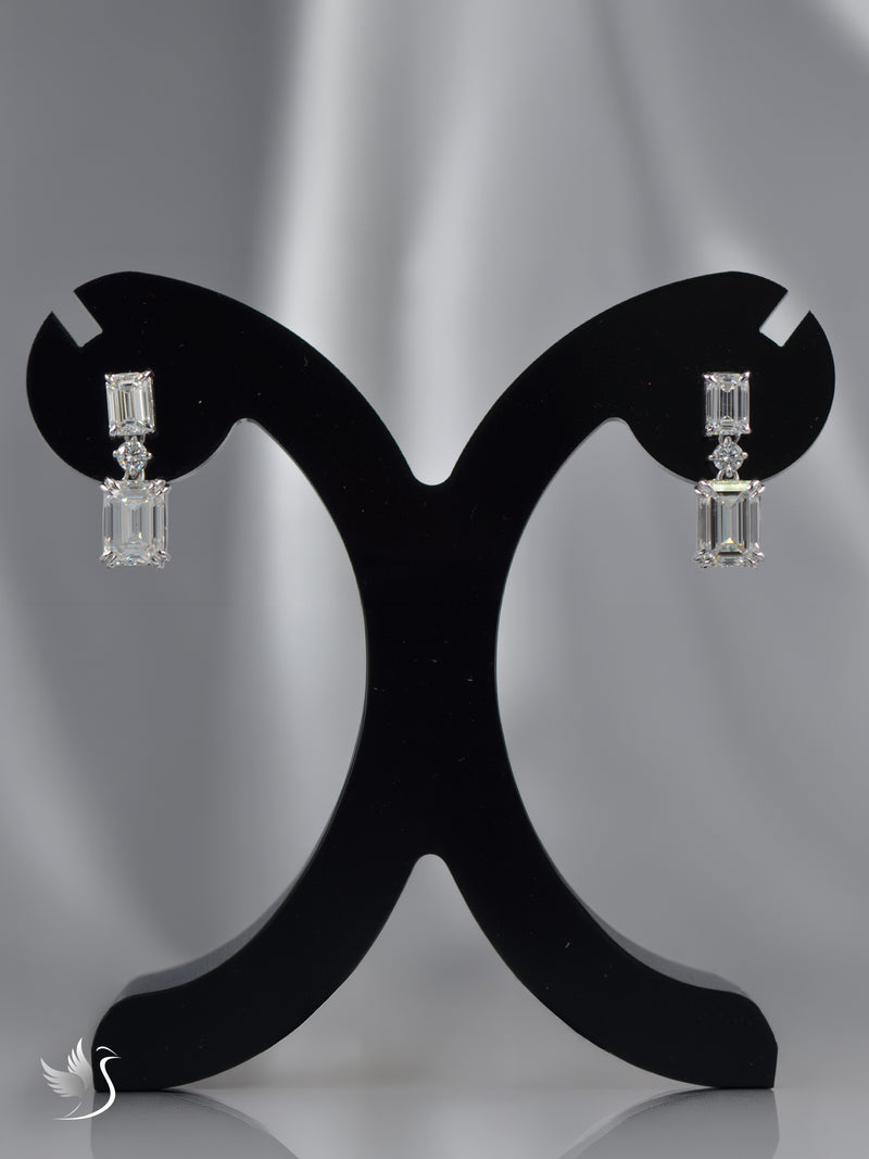 Cascade Emerald Drop Earring